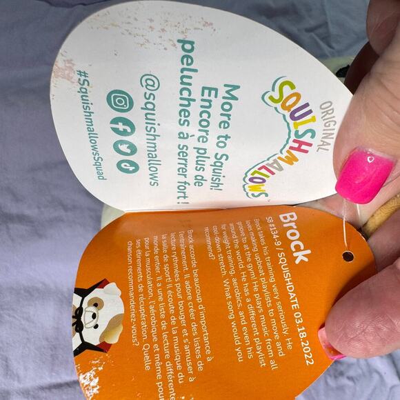 Squishmallow Halloween Brock the Bulldog Vampire 9" Plush Gothic Vampcore Puppy - Picture 4 of 9